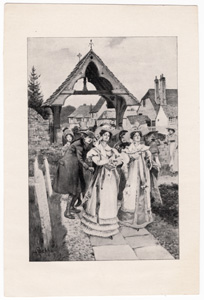 [people entering churchyard]